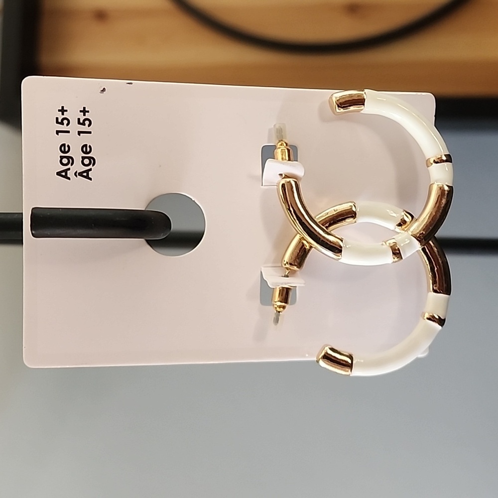 B11 Hoop Earrings - Picture 3 of 8